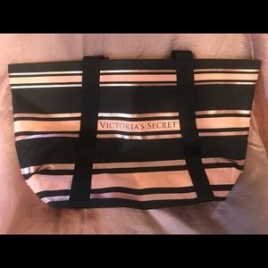 Victoria’s Secret pink striped bag